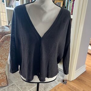 Eileen Fisher | Linen and Cotton Gray Cardigan Size S NWOT